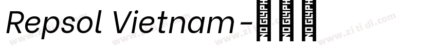 Repsol Vietnam字体转换